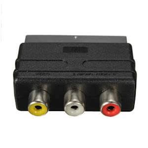 Scart Male Plug To 3rca Phono Female Av/tv Adapter Input For Ps4 For Wii Dvd/vcr - View 2