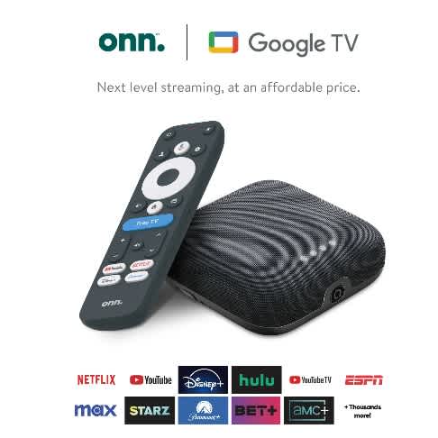Onn Google Tv 4k Pro Streaming Device - 2024 - 4k Uhd Resolution - View 1