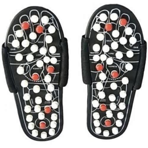 Foot Reflex – Acupuncture Massage Slippers With Electrodes - View 1