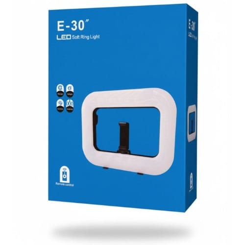 E-30 Rectangular Led Soft Ring Light With Remote & 3600mah Battery -Dimmable- 3-color Temp - View 5
