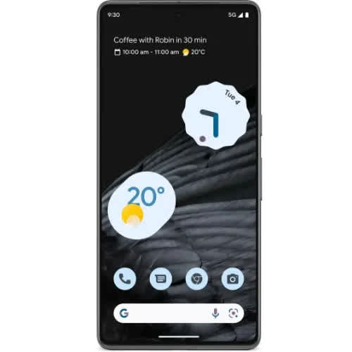 Pixel 7 Pro - 6.7" - 128GB ROM - 8GB RAM - Single Nano Sim + eSim - 5G - 5000mAh - Obsidian - View 2