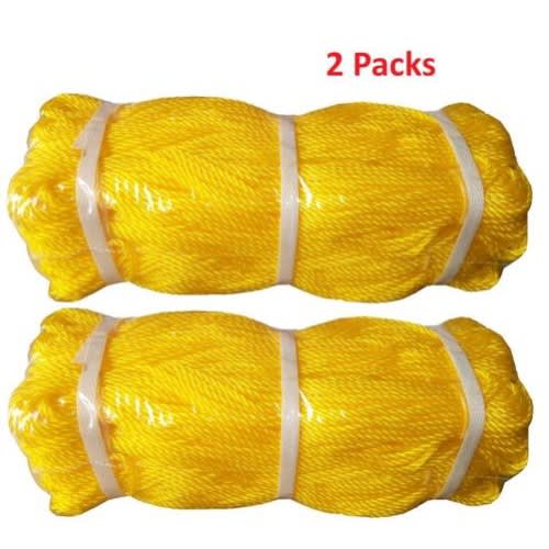 Polypropylene Nylon Washing Line Rope Pack - Yellow - 5mm - 2 Packs - View 2