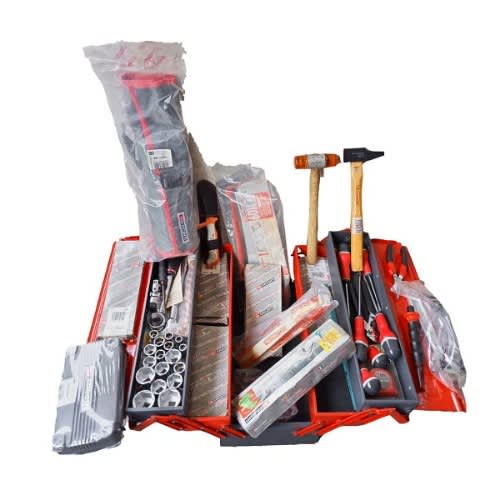 Mechanic's Hand Tools Box Set In Case With 12 Points Sockets - View 1