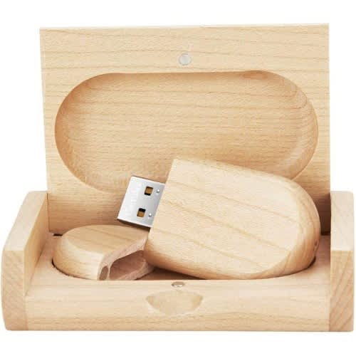 Premium Eco-friendly Bamboo Wood Usb 2.0 Flash Drive - 32gb - View 2