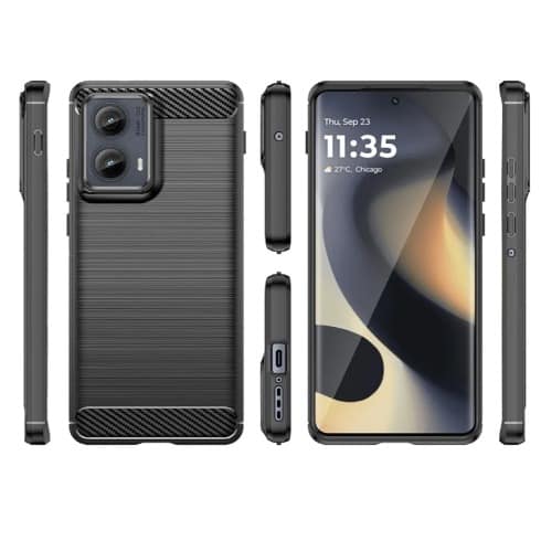 Protective Back Case For Motorola Edge 2024 - Black - View 2