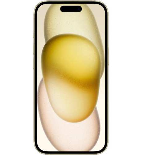 IPhone 15 - 6.1" - 256GB ROM - 6GB RAM - Single Sim - iOS 17 - 3349mah - Yellow - View 2