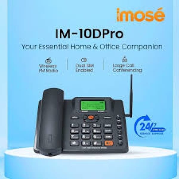 Imose Im-10d Pro Desktop Gsm Phone Dual Sim- White - View 2