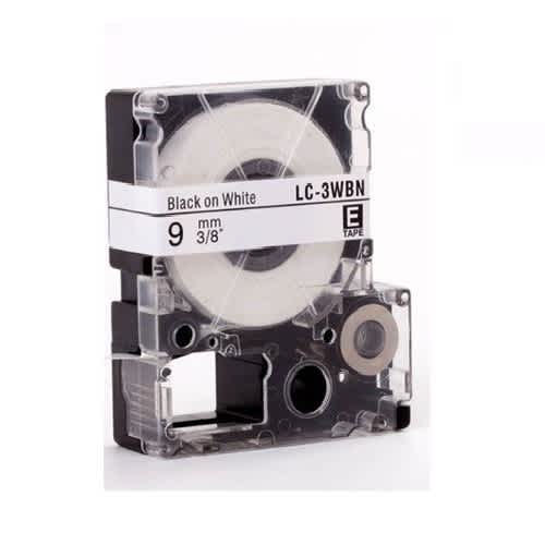 Lc-3wbn-ss9kw 9mm Black On White Compatible Label And Laminated Tapes
