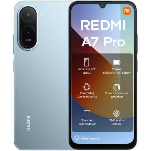 REDMI A7 Pro - 6.9" - 64GB ROM - 4GB+4GB RAM - 4G Dual SIM - Fingerprint - 6000mAh - Blue