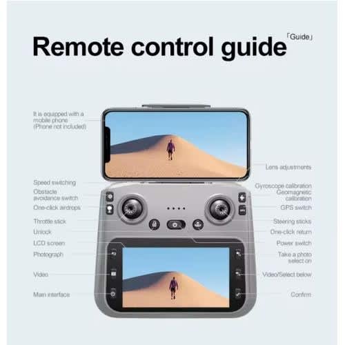 Drone K19 Max GPS Dual Camera 5G Remote Control  Airdrop 4.5 inch Screen Display - View 7