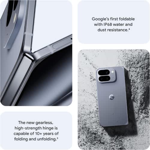 Pixel 10 Pro Fold 5G - 8"OLED - 512GB ROM - 16GB RAM - Nano SIM - 5015mAh - Moonstone - View 3