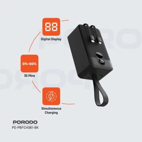 Power Bank With Integrated Cables - 50000mah - View 3
