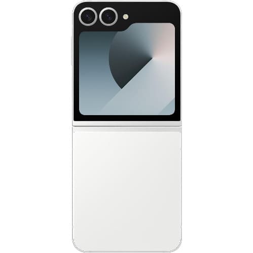 Galaxy Z Flip 6 - 6.7" - 256GB ROM - 12GB RAM - 5G - Single Nano Sim + eSim - 4000mAh - White - View 2