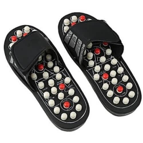 Foot Reflex – Acupuncture Massage Slippers With Electrodes - View 3