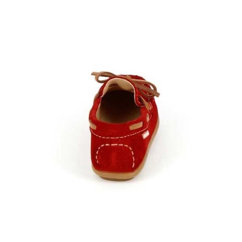 Pablosky Boy's Moccasin Suede Shoe - Red - View 3