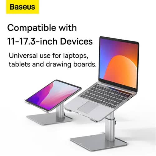 Baseus Metal Adjustable Laptop Stand - White - View 3