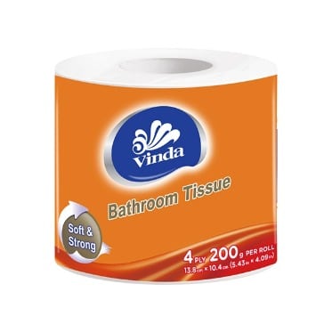 Vinda Bathroom Tissue - 200g - 4ply - 10 Rolls - View 2