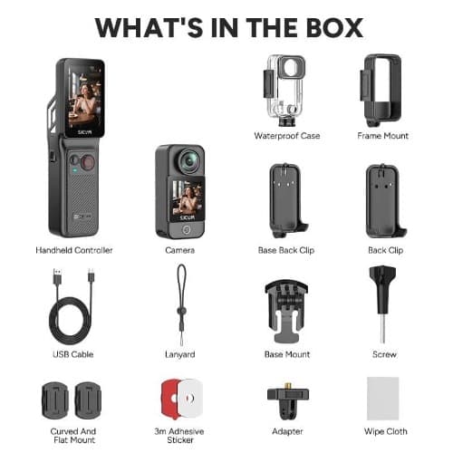 Sjcam C400 3in1 Action Camera 4k Wearable Body Cam 6-axis Stabilizer Rotating 2.29'' Touch screen - View 2