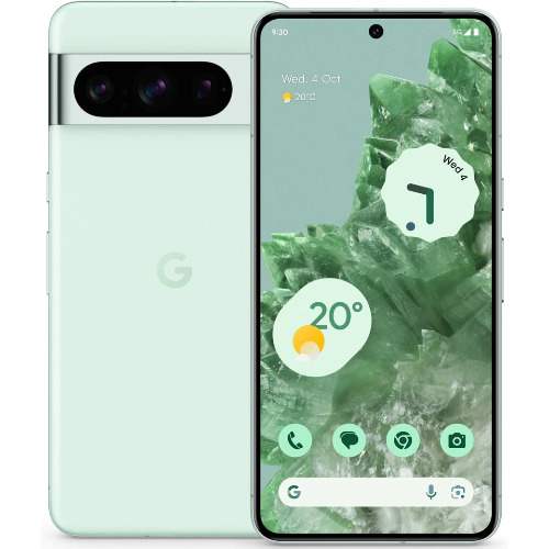Pixel 8 Pro 5G - 6.7" - 128GB ROM - 12GB RAM - Single Nano Sim + eSIM - 5050mAh - Mint - View 3