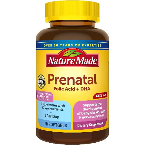 Nature Made Prenatal With Folic Acid + Dha Prenatal Vitamin - 90 Cap - View 2