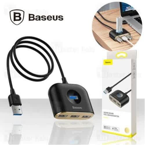 Baseus Square Round 4-in-1 Usb Hub Adapte-black - View 2