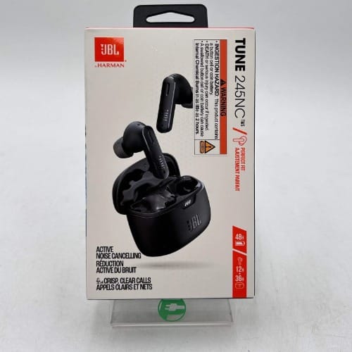 Jbl Tune 245nc Wireless Noise Canceling In-ear Headphones Black - View 2