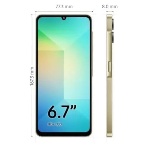 Galaxy A06 - 6.7" - 64gb Rom - 4gb Ram - 4g Lte - Dual Sim - Fingerprint - 5000mah - Gold - View 3