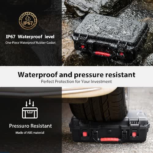 Avata 2 Case - Waterproof Carrying Hard Case For Dji Avata 2 Fly More Combo With Dji Goggles 3 - View 3