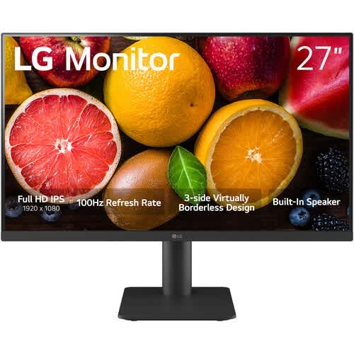 27ms550-b 27" Ips Full Hd 100hz Monitor With Onscreen Control And Built-in Speakers - View 3