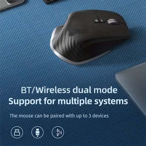 Ergonomic Dual Mode Gaming Mouse Rgb 2.4ghz Wireless Rechargeable Mouse For Multi Device - View 2