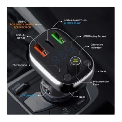 Bluetooth Fm Car Transmitter - View 4