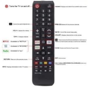 Samsung Tv Remote Control For Bn59-01315a