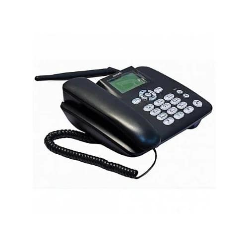 Huawei F316 Landline Table Phone With Sim Card Slot - Black - View 1