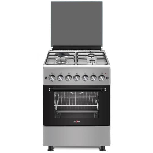 60x60cm 4 Gas Burner Cooker With Bottom Oven & Gril - Inox - View 2