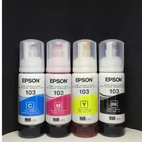 Epson 103 Black/cyan/yellow & Magenta Ink - 4 Sets And Extra One Black - View 1