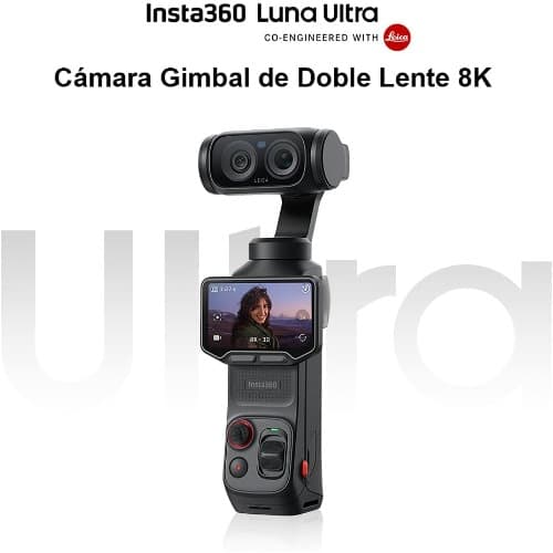 Insta360 Luna Ultra 8k Dual-lens Gimbal Camera Standard Combo - Cosmic Black - View 3