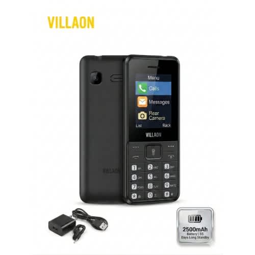 Villaon V210 Phone - 2500mah - Wireless Fm - Rear Camera - Black - View 3