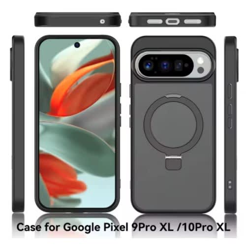 Protective Back Case With Magnetic Magsafe Stand For Google Pixel 10 Pro Xl/ 9 Pro Xl