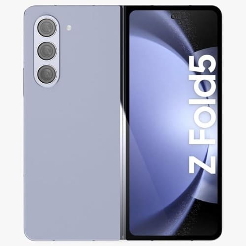 Galaxy Z Fold 5 Ai Phone - 7.6'' - 5G - 256GB ROM - 12GB RAM - 4400mAh - 1 Sim + E Sim - Icy Blue - View 3