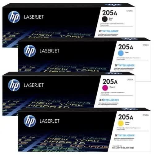 205a Original Laserjet Toner Cartridge - Cf532a - 4 Colours - View 2