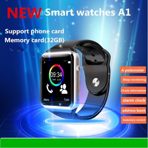 A1 Phone Smart Watch With Sim And Memory Card Slots – Black - View 6