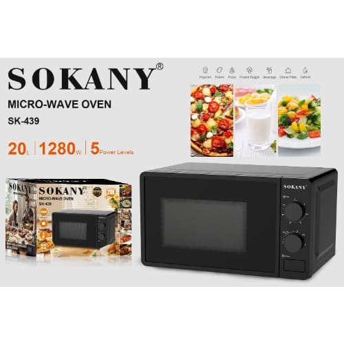 Sokany Microwave Oven - 20l - Sk-439 - 1440w - View 3