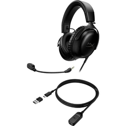 Hyperx Cloud Iii – Wired Gaming Headset- Pc- Ps5- Xbox Series X|s- Angled 53mm Drivers - View 2