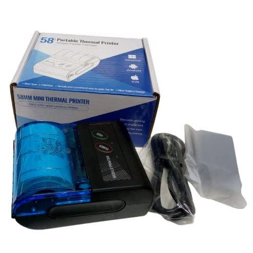 Mini Thermal Printer Wireless Bluetooth Printer 58mm Paper - View 1
