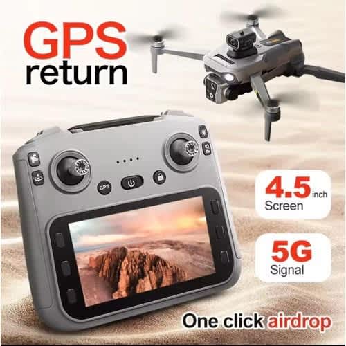 Drone K19 Max GPS Dual Camera 5G Remote Control  Airdrop 4.5 inch Screen Display - View 8