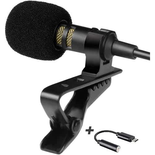 Lavalier Android Microphone With Type C Adapter For Vloggers