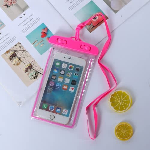 Waterproof Phone Pouch - Pink - View 1