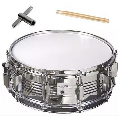 Metal Snare Drum With Stick & Key - View 2