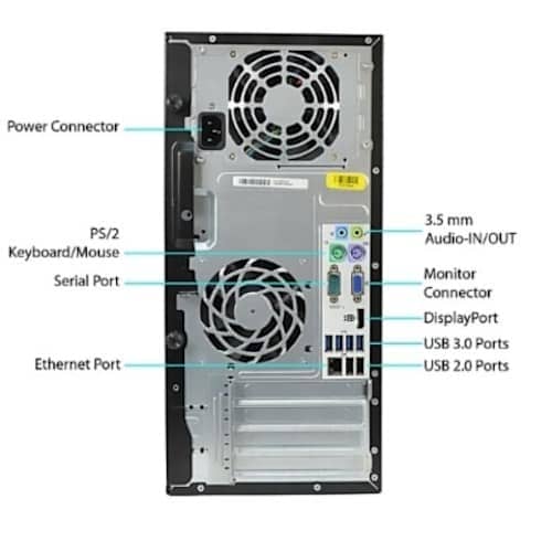 Hp Dual Core Computer Set 500gb Hdd- 4GB RAM - Window 10 + Office 16 - View 4
