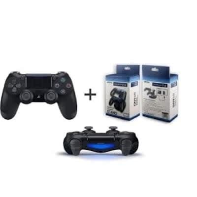 Sony Ps4 Controller Pad + Dual Wireless Charger-black - View 1